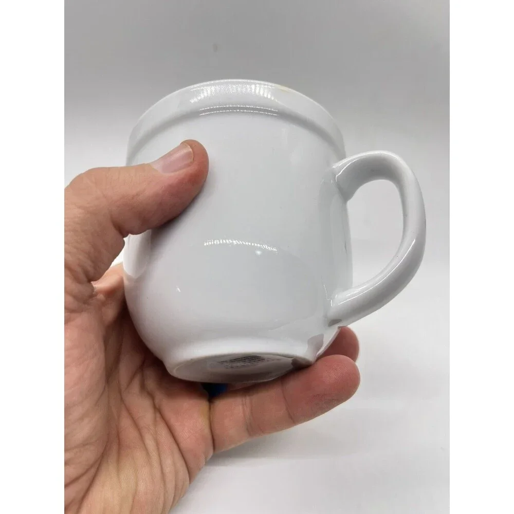 Pottery Barn Suppertime White Porcelain Mug